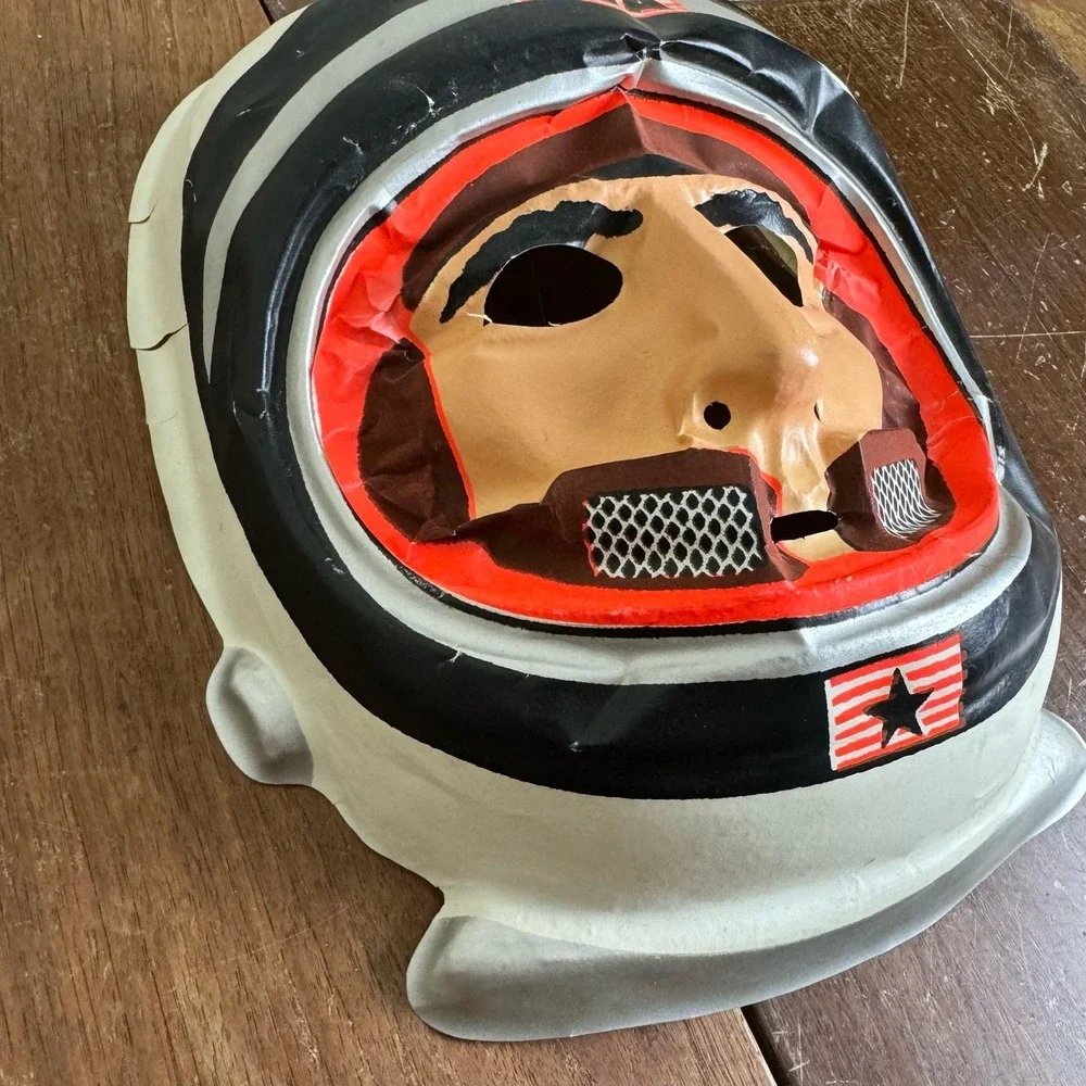 Collegeville Man On The Moon Costume Mask‎ Astronaut Spaceman
